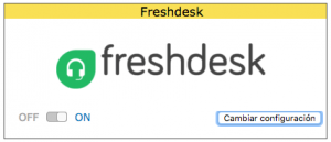 Activación de integración de Freshdesk